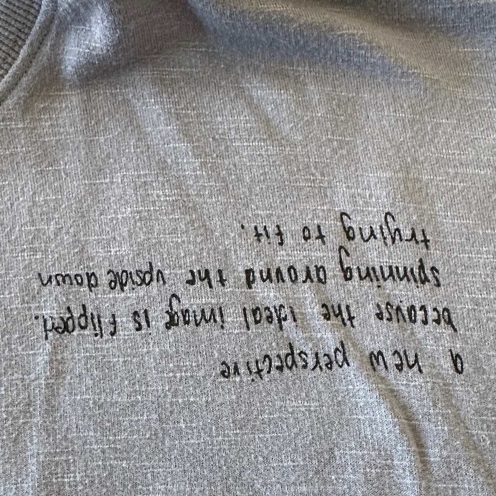 Fabletics Frankie Gray Graphic Pullover Sweatshir… - image 5